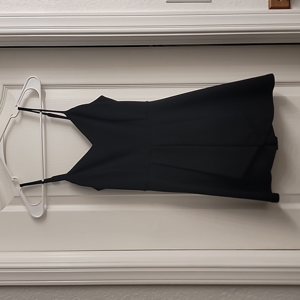 Black spaghetti strap party mini rompers size small